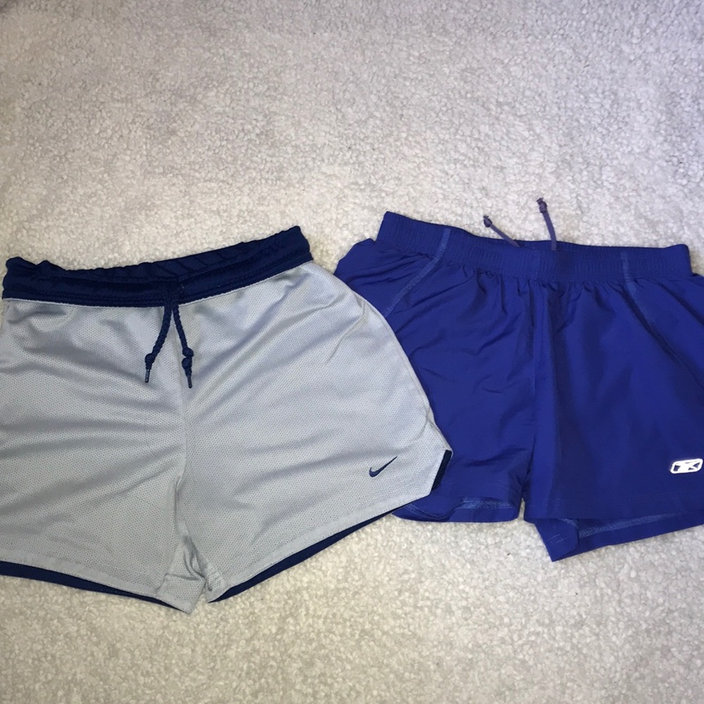 2 Workout Shorts (ones on left are reversible)